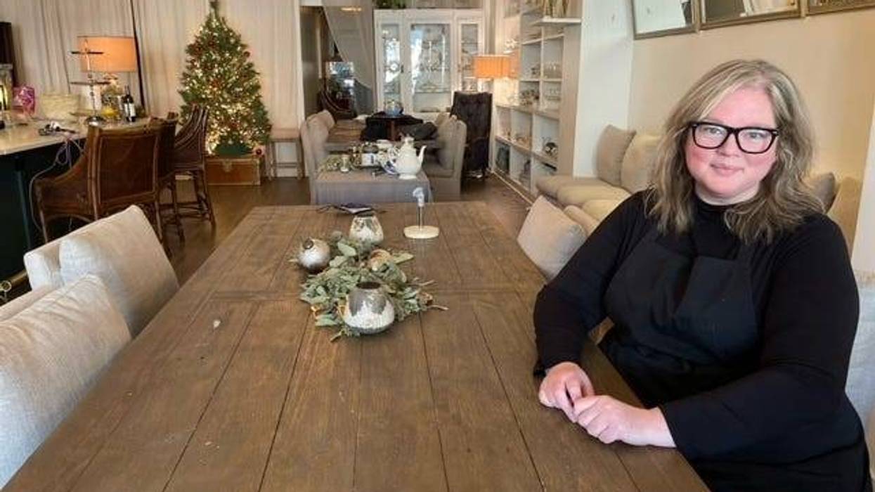 The Kismet Table Owner Taryn Huebner, who is usually behind the counter chopping, frying, baking, or whipping up something off her custom menu that changes weekly.