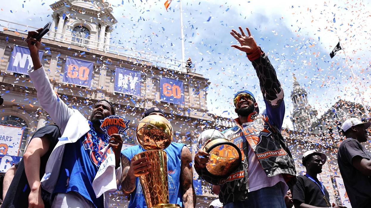 Scenes from a historic Knicks parade in New York City