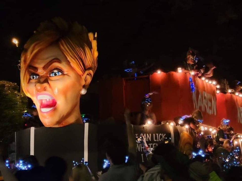 The Krewe of Karen Parade Float
