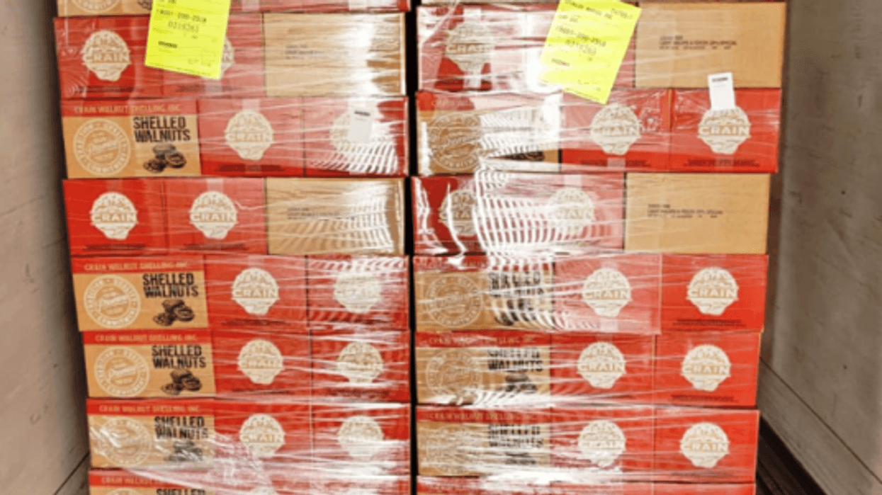 The large shipment of shelled nuts was stolen from two 52-foot trailers in Hunts Point on March 2