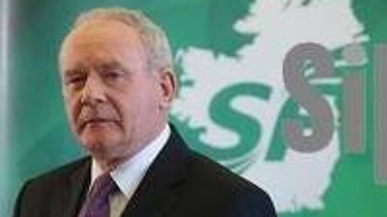 The late Martin McGuinness, a former deputy first minister of Northern Ireland and member of the terrorist Irish Republican Army.