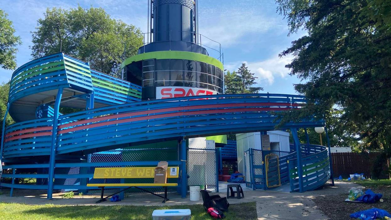 The legendary "Space Tower" ride at the Minnesota State Fair has been repaired and is ready to give fairgoers a birds-eye view of the fairgrounds once again.