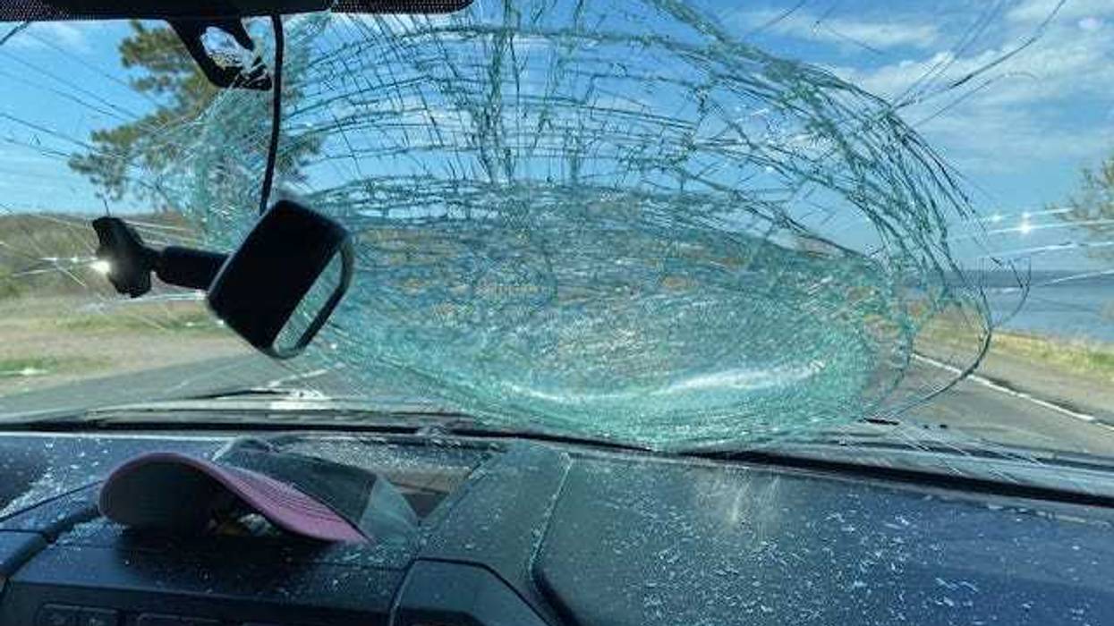 The lesson? Don't try to catch an 18-inch walleye with your windshield.