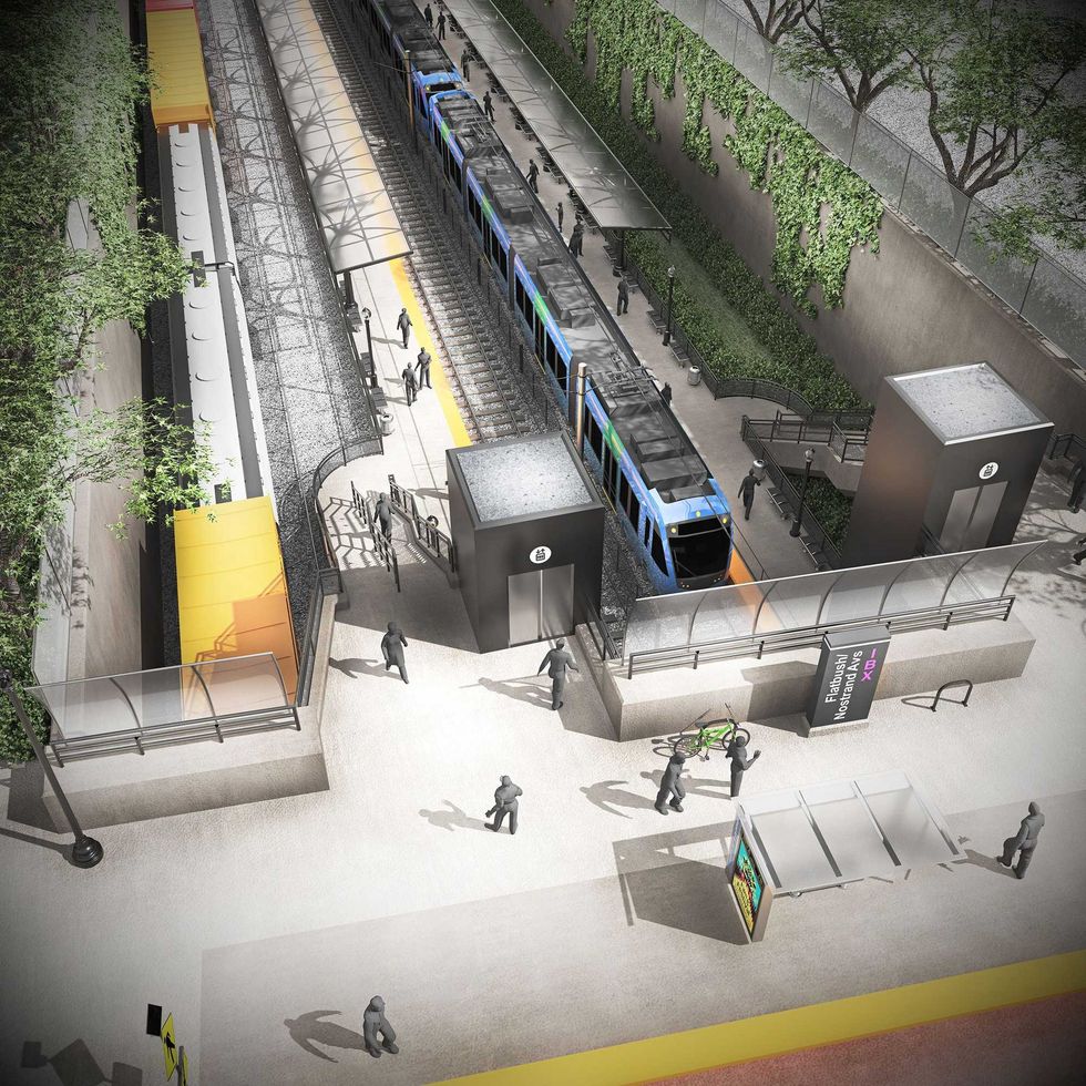 The link will be above ground, running through central Brooklyn and Queens