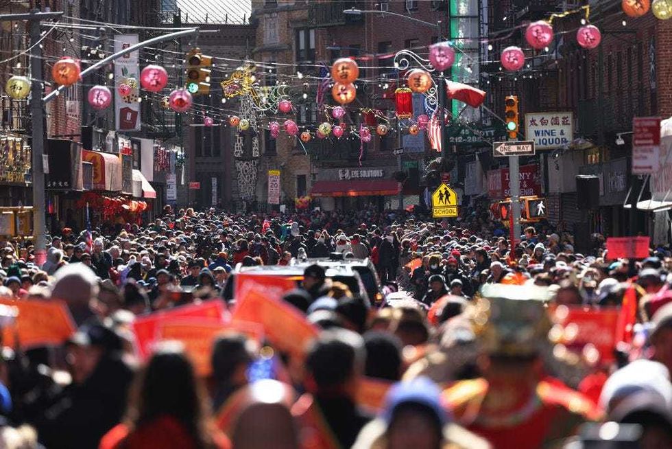 The Lunar New Year parade celebrating the Year of the Dragon on Feb. 25, 2024.