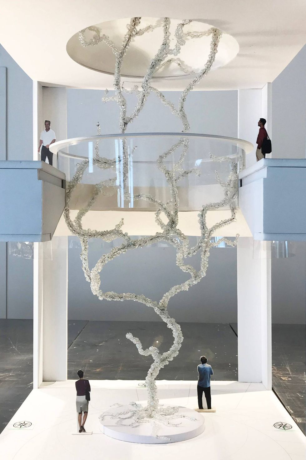 The main atrium will feature a huge piece of art by Maya Lin