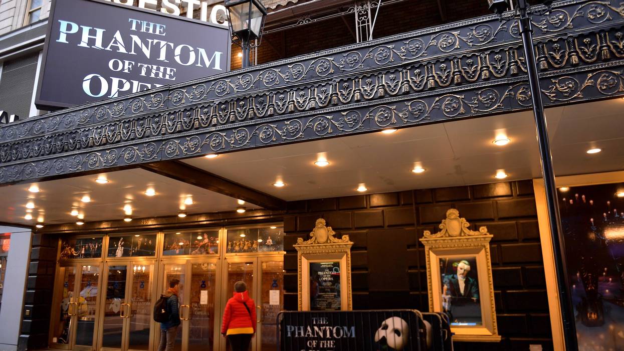 The Majestic Theatre where The Phantom of the Opera plays.