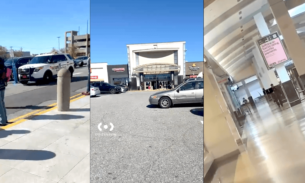 The mall was placed on lockdown as police searched for the suspect, who had fled the scene in a red SUV