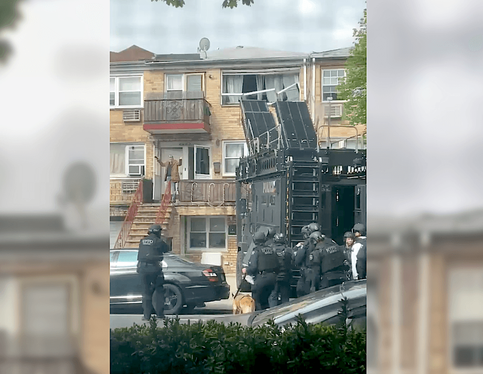 The man eventually came out of the home and was taken into custody