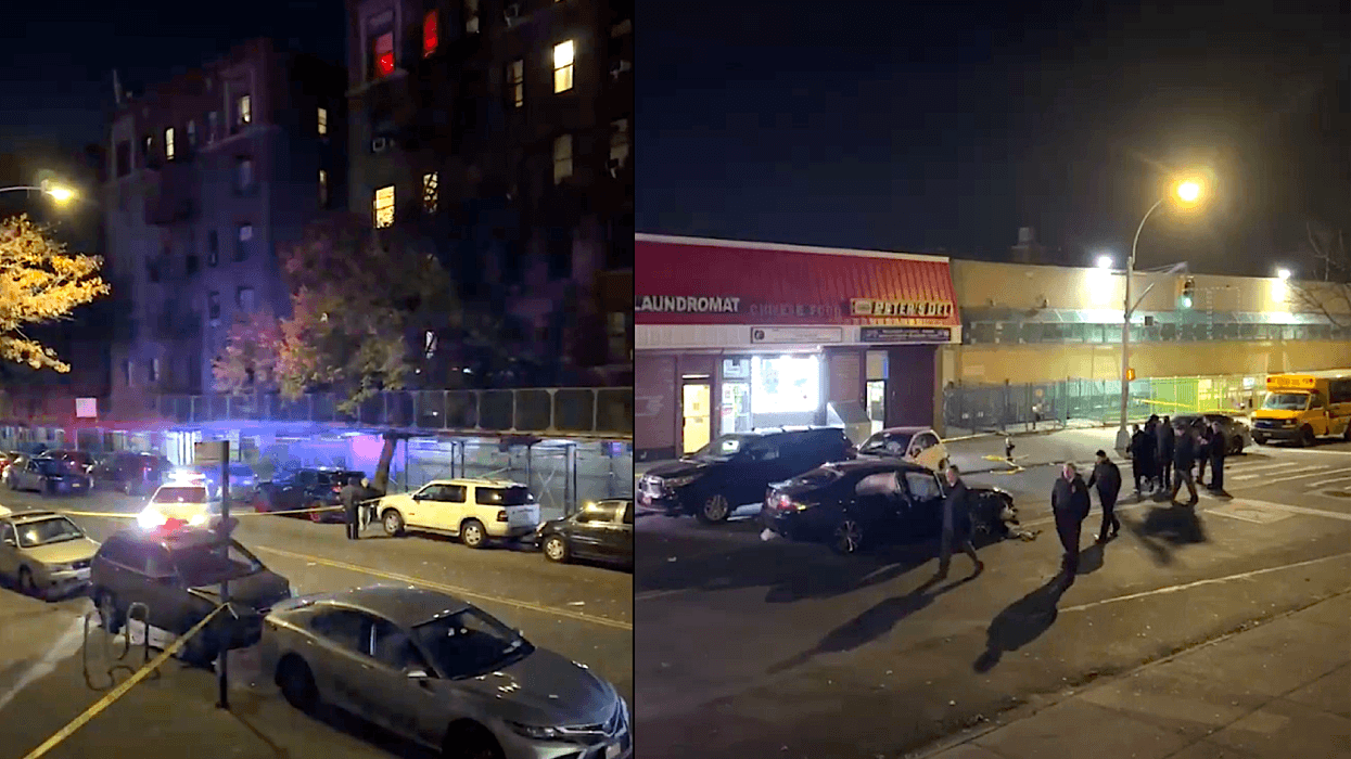 The man overturned his Toyota in Van Cortlandt Village after driving two miles from a gas station on Major Deegan North