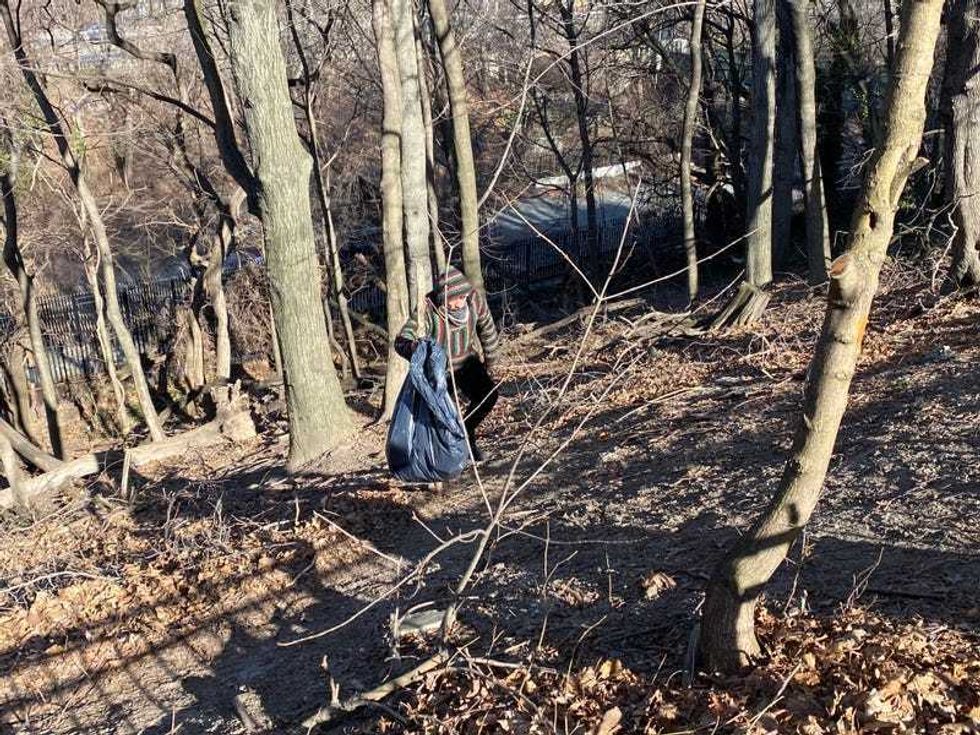 The man who allegedly went after a New York Post reporter as crews dismantled his treehouse in Manhattan on Monday