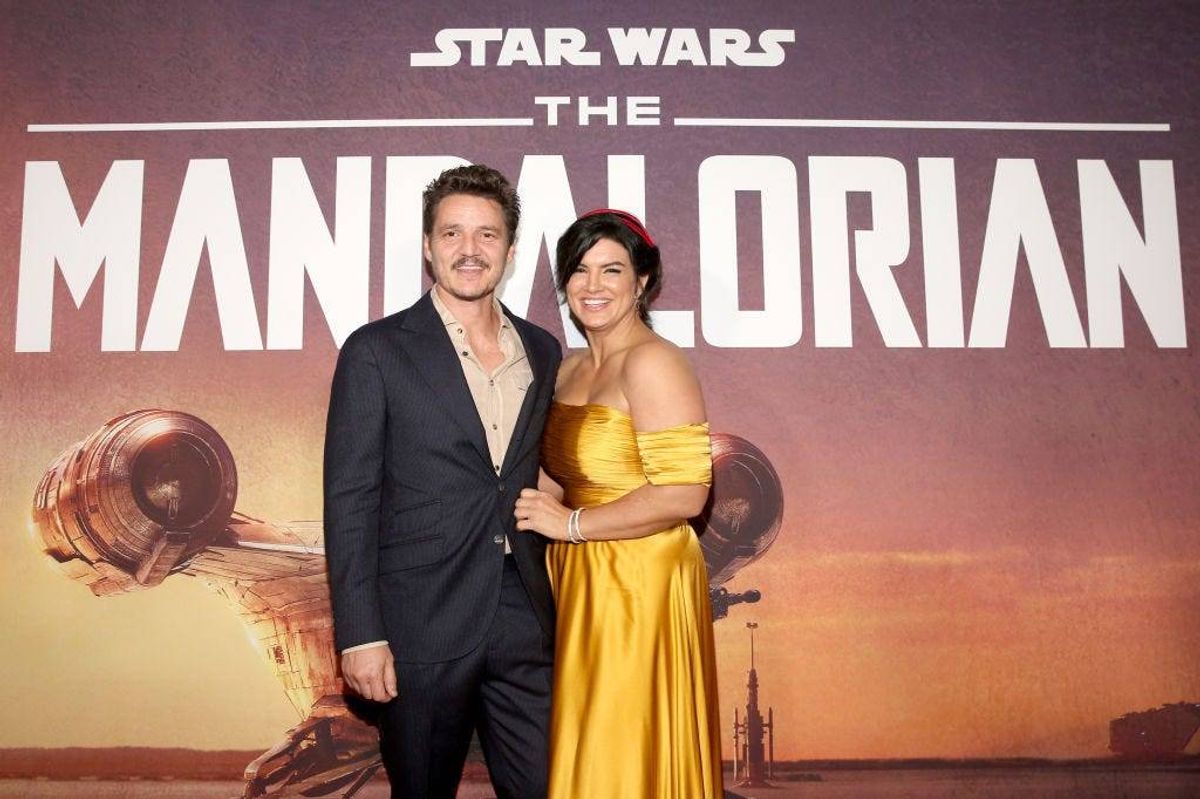 'The Mandalorian' stars Pedro Pascal (left) and Gina Carano (right)