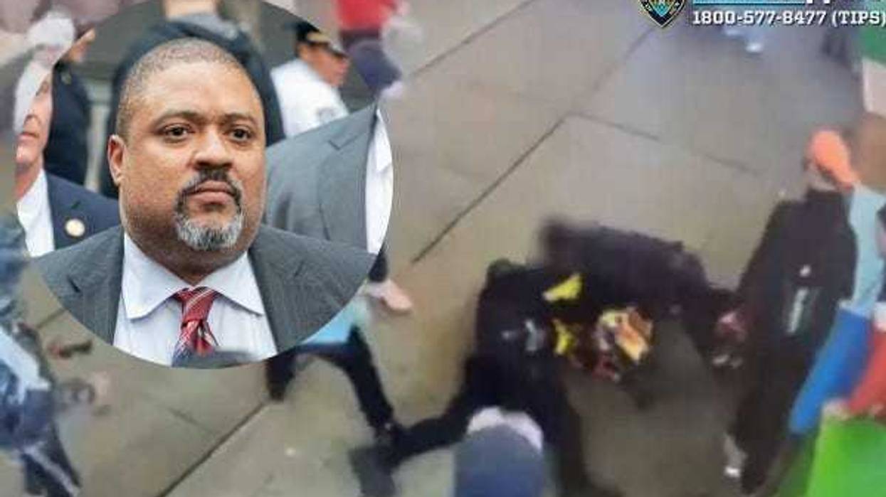 The Manhattan District Attorney's Office will present evidence to a gran jury on Tuesday in the case of a mob attack on two NYPD officers.