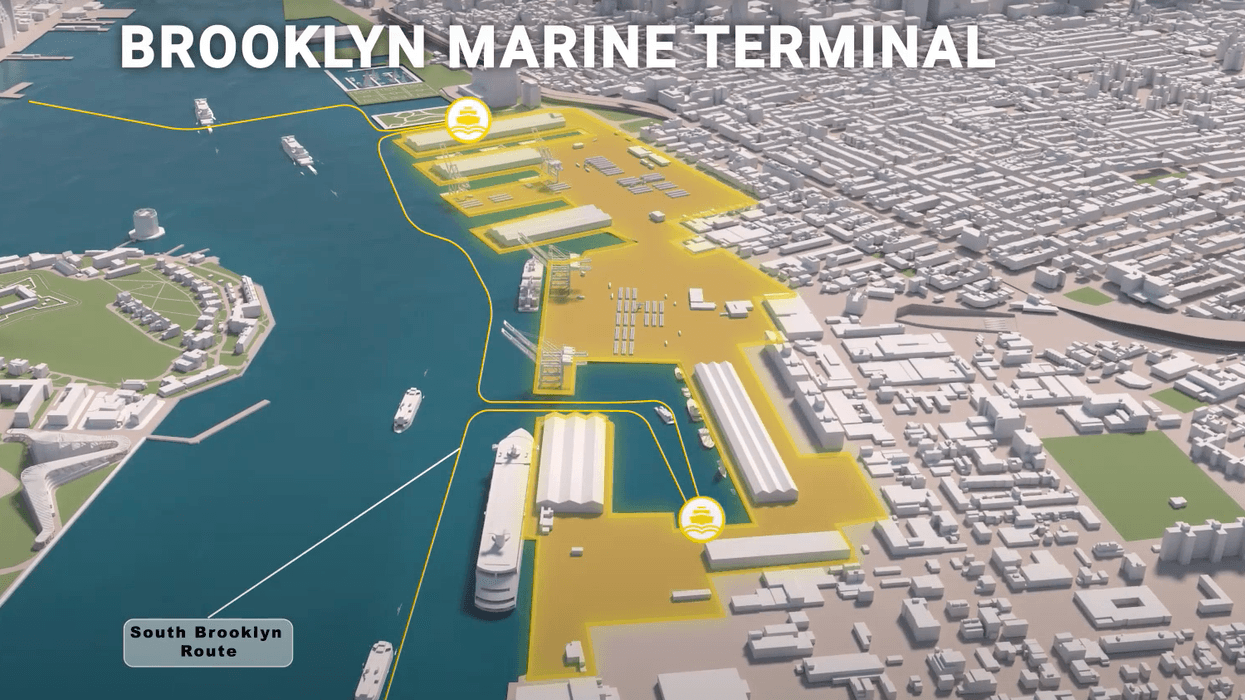The mayor will roll out $65 million to fund the planning of the development, as well as to stabilize pier infrastructure at the Brooklyn Marine Terminal that has long been deteriorating