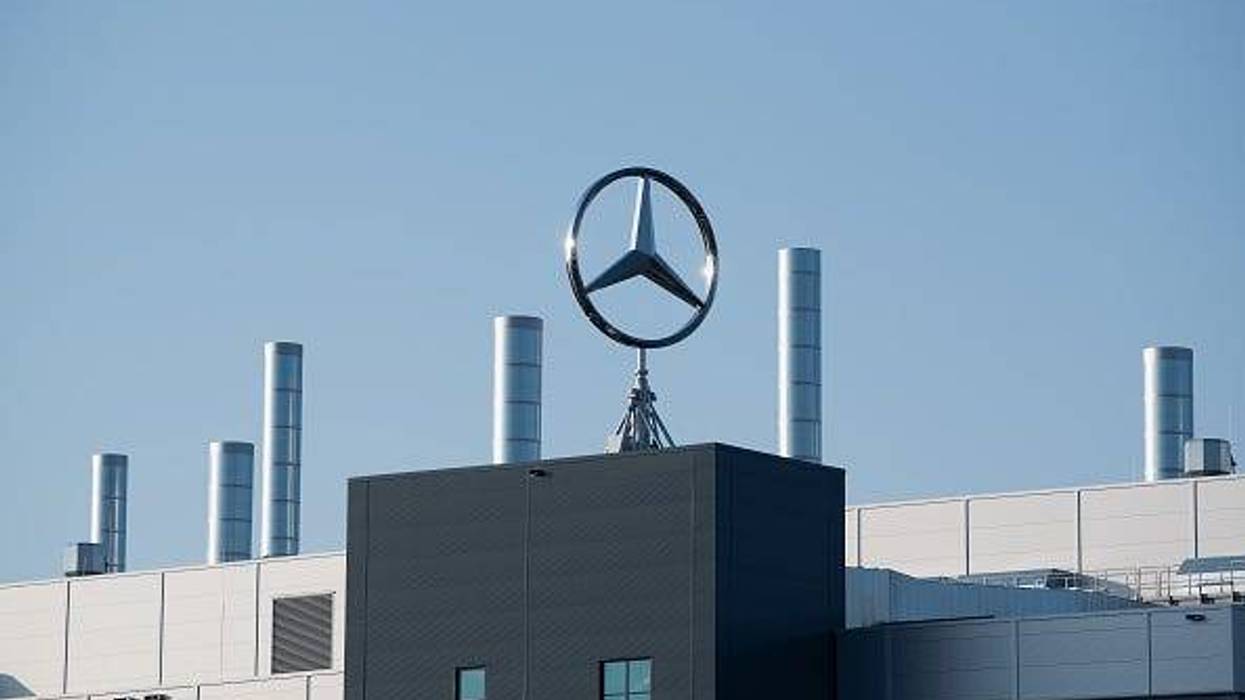The Mercedes-Benz factory.