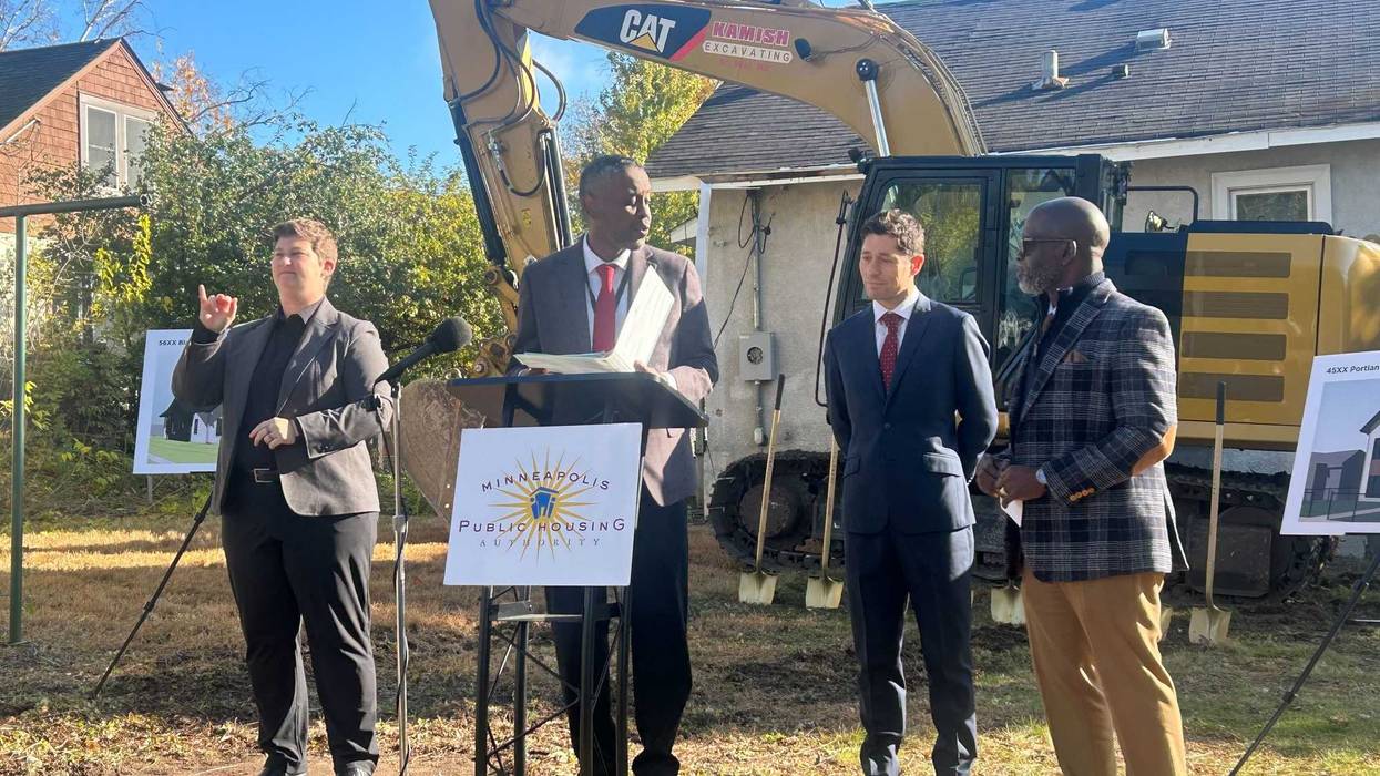 The Minneapolis Public Housing Authority broke ground on a new triplex and a duplex, partially funded by the city’s housing tax levy.
