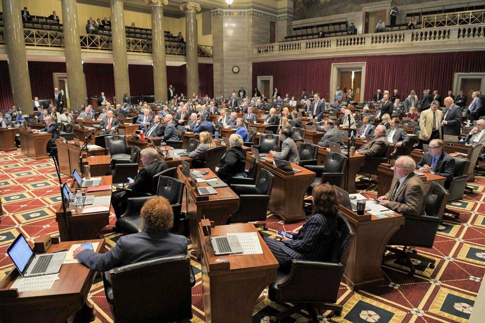 The Missouri House chamber during debate on March 12, 2023