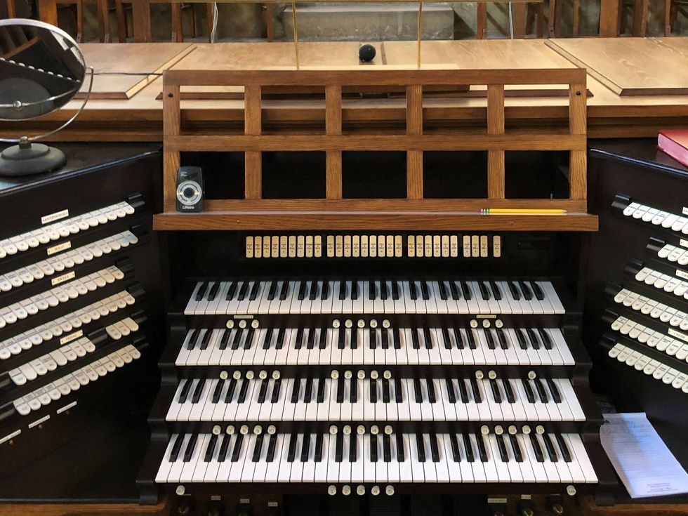 The Mohler organ inside Tindley Temple.