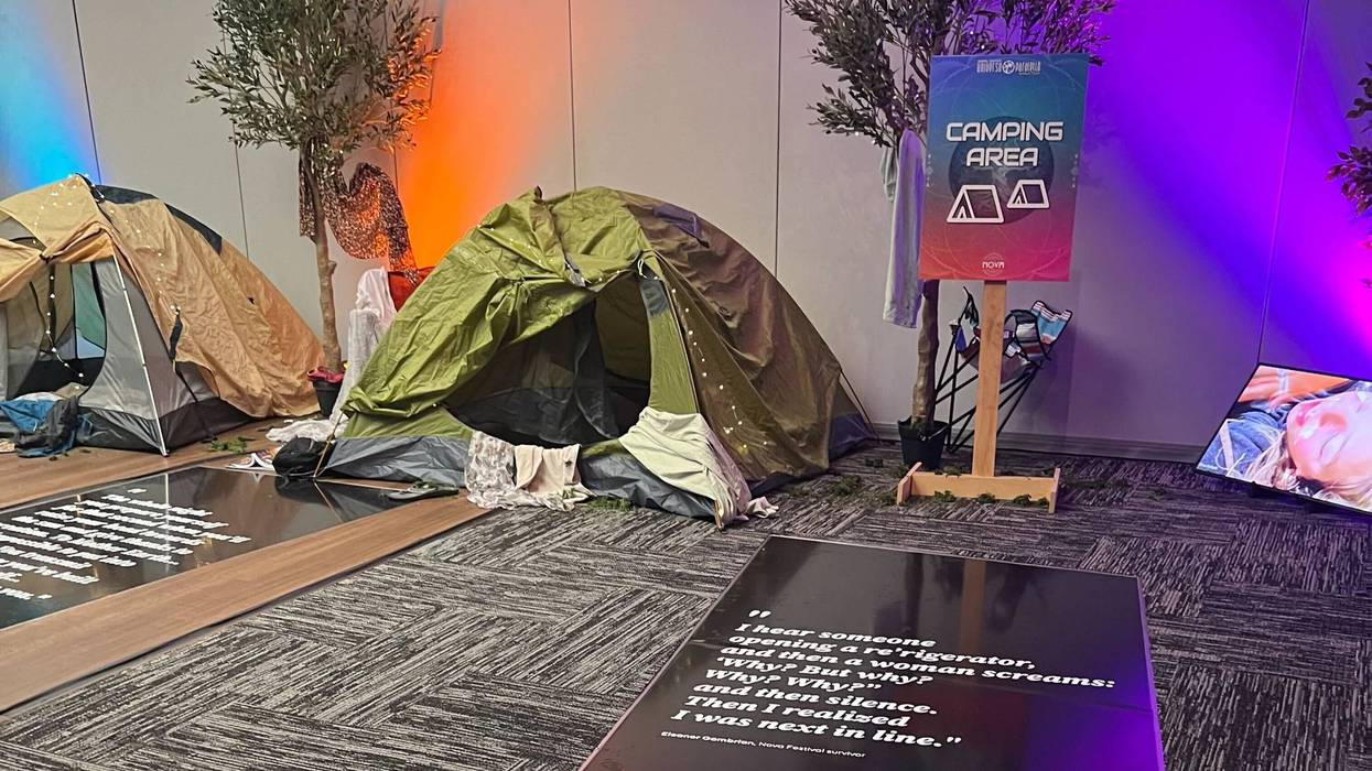 “The Moment Music Stood Still” is a memorial to the 364 people Hamas terrorists killed at the Nova Music Festival on Oct, 7, 2023.