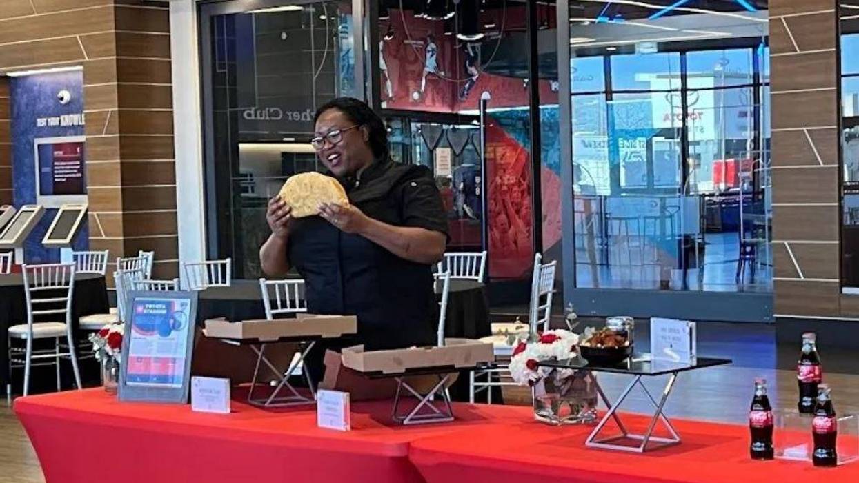 The "Monster Taco" will be served for the second straight season at FC Dallas' Toyota Stadium in Frisco, Texas.