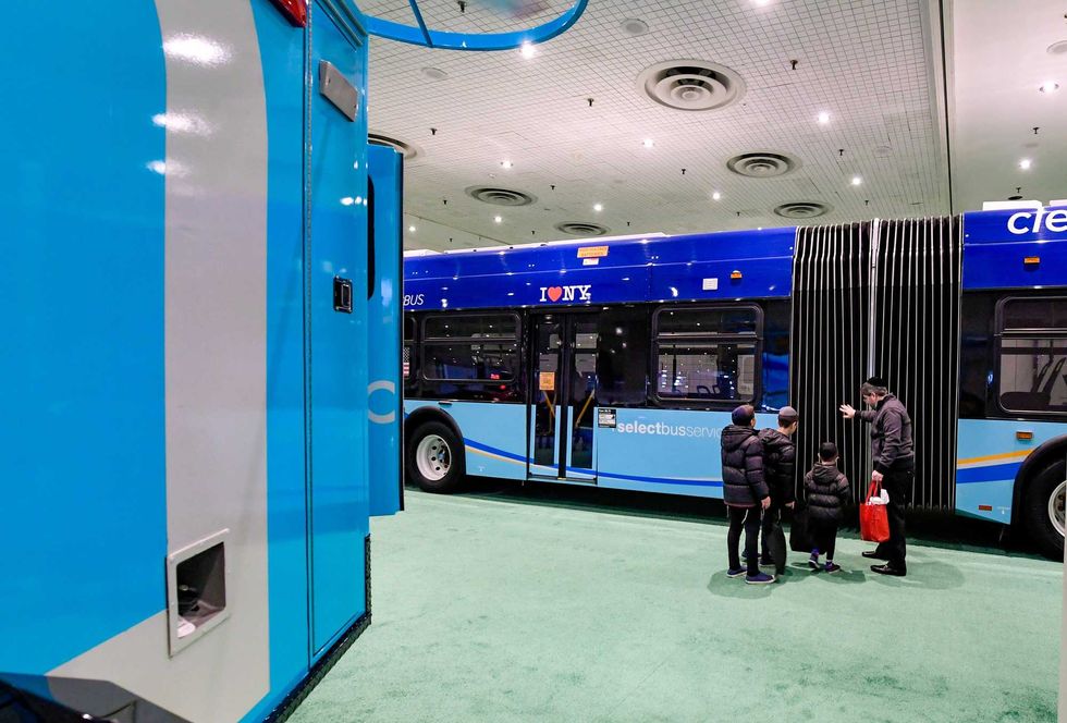 The MTA is displaying its cutting-edge, zero-emission New Flyer XD60 model bus at the New York International Auto Show through Sunday.