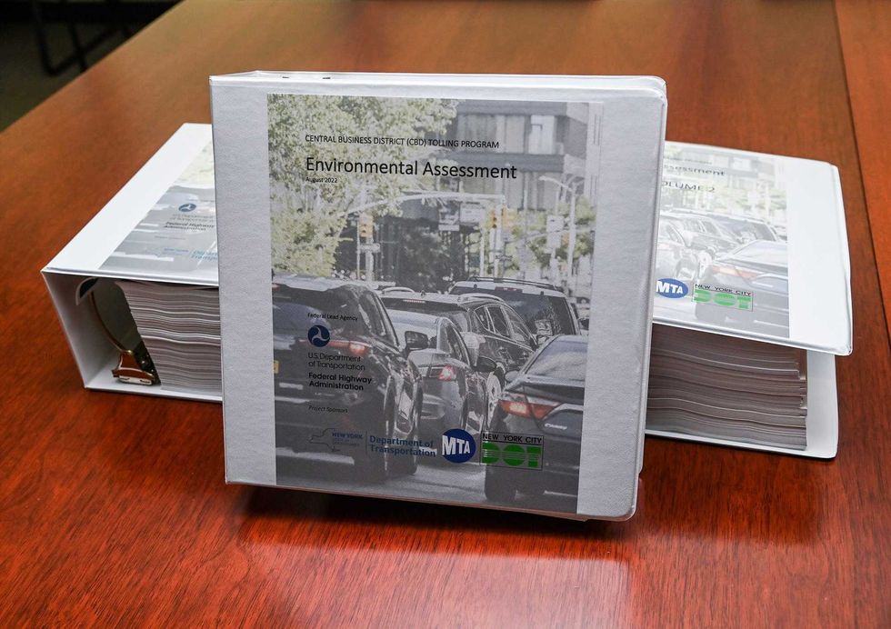 The MTA released the "Environmental Assessment for the Central Business Tolling District Program" on Wednesday
