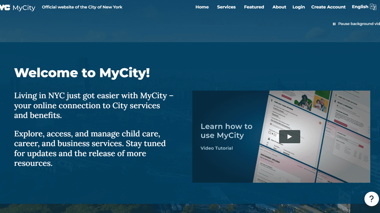 The MyCity portal.