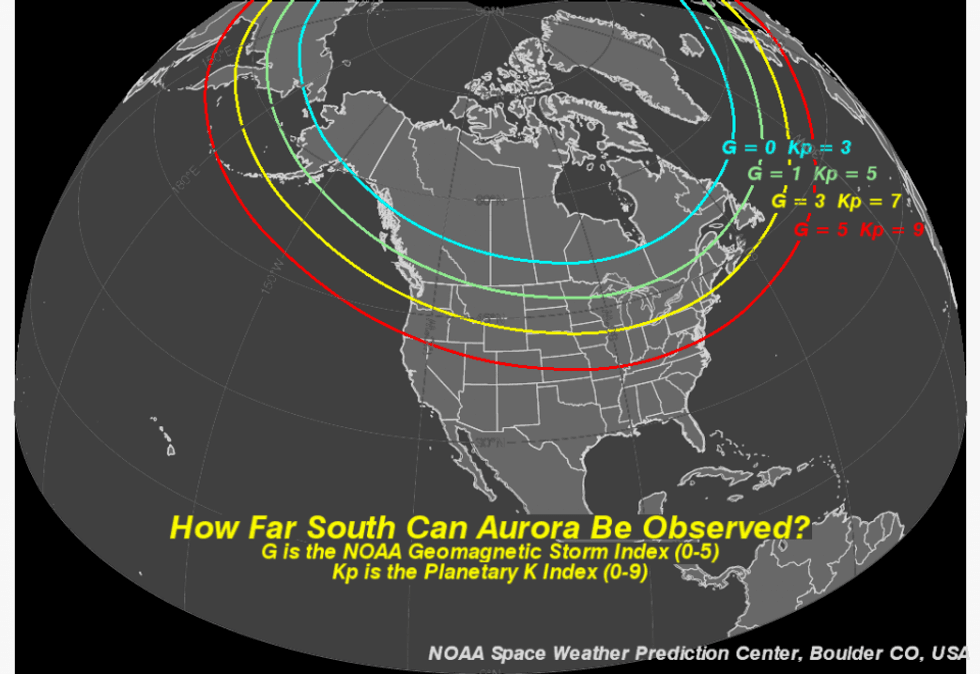 The National Weather Service said a powerful magnetic storm making its way towards Earth will make the Northern Lights visible in the Metro Detroit area on Thursday — if the weather holds up.