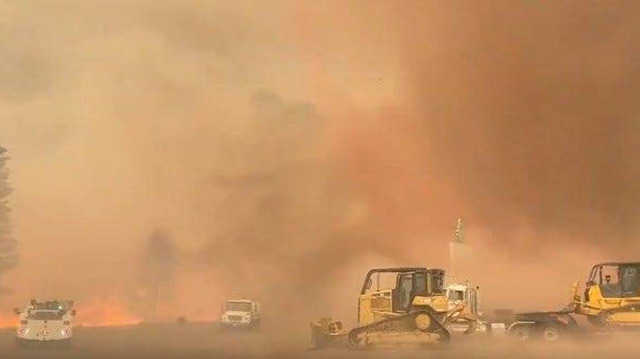 The National Weather Service video footage showing a firenado that formed over the Tennant Fire in California's Siskiyou County on June 29, 2021.