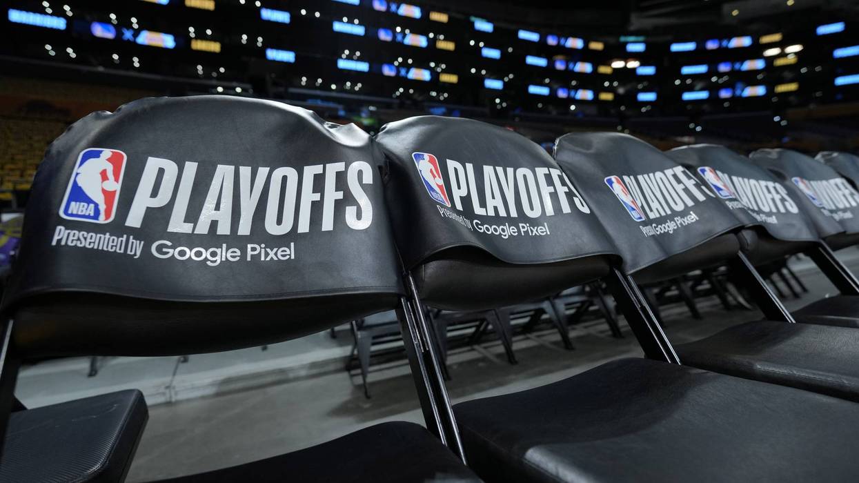 The NBA Playoffs presented by Google Pixel logo