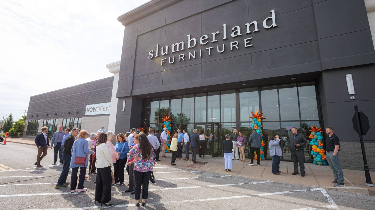 The new flagship Slumberland Furniture in Sunset Hills combined former Bed, Bath & Beyond and David's Bridal locations.
