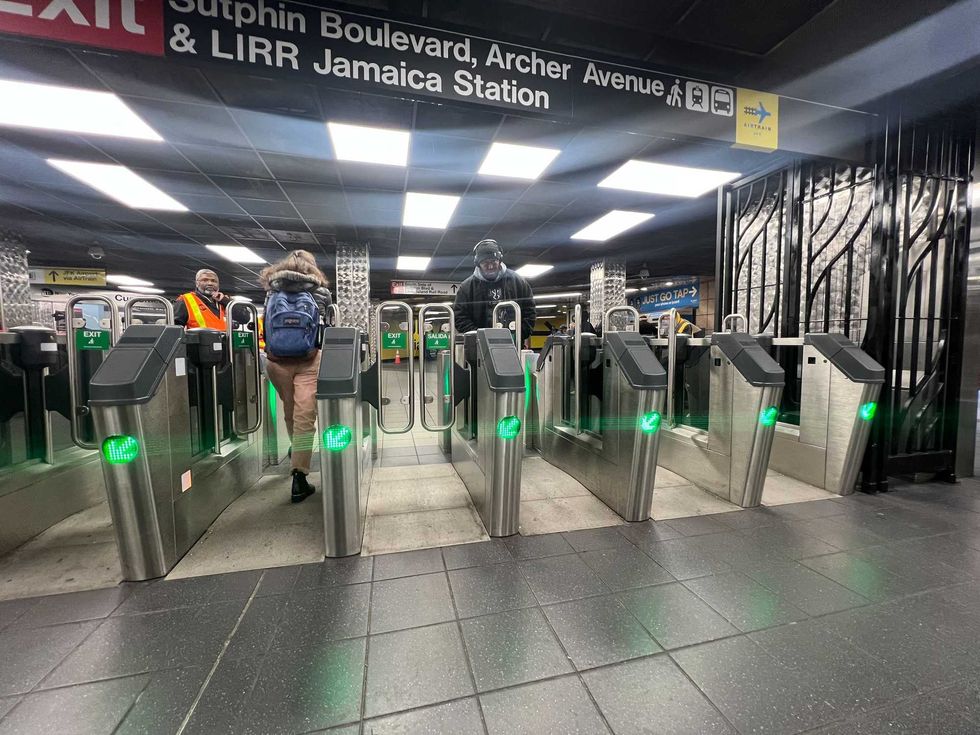The new gates feature wider and taller double doors