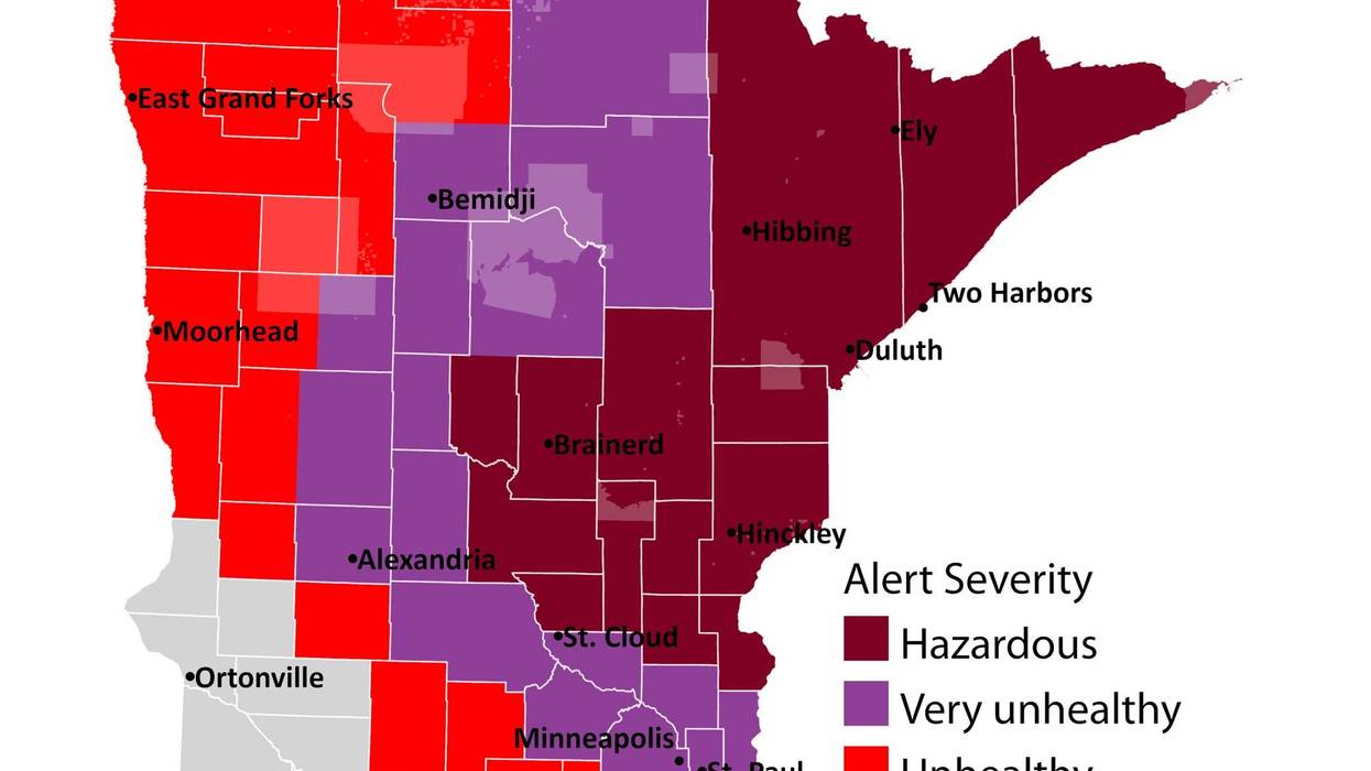 Minnesota's air quality is about to get much worse thanks to wildfire smoke