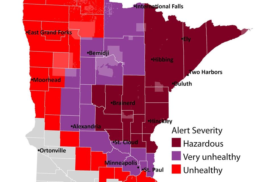 Minnesota's air quality is about to get much worse thanks to wildfire smoke