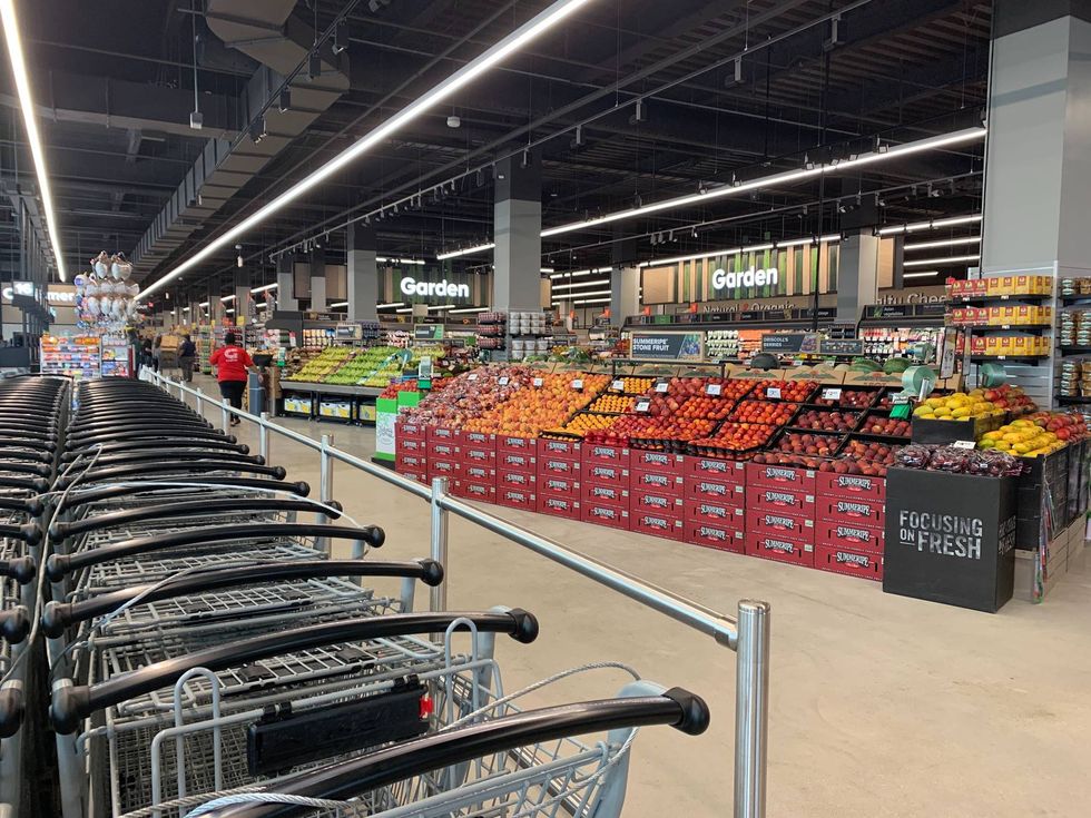 The new supermarket is 50,000 square feet in size.