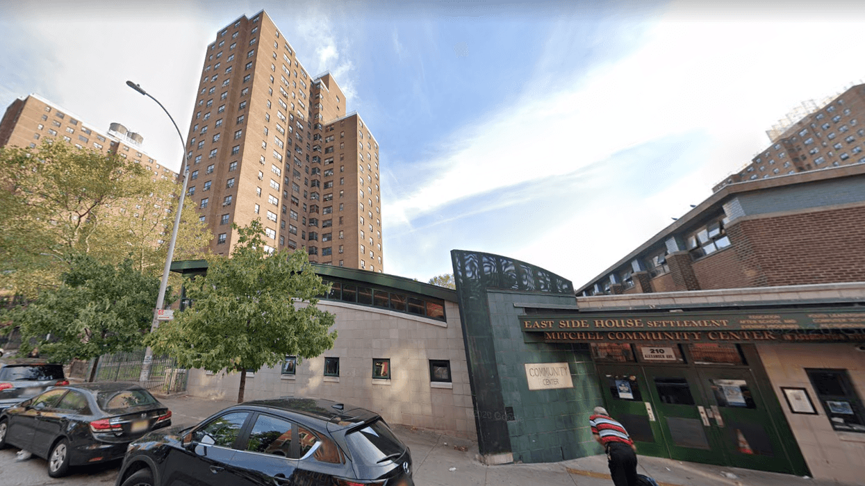 The New York City Housing Authority's Mitchel Day Care Center, near where a man was shot in the shin on Monday.