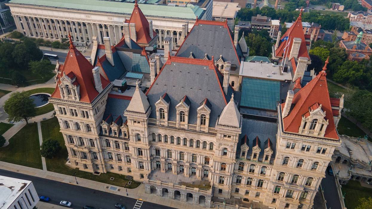 The New York State Capitol building is seen in Albany, New York, June 30, 2023.