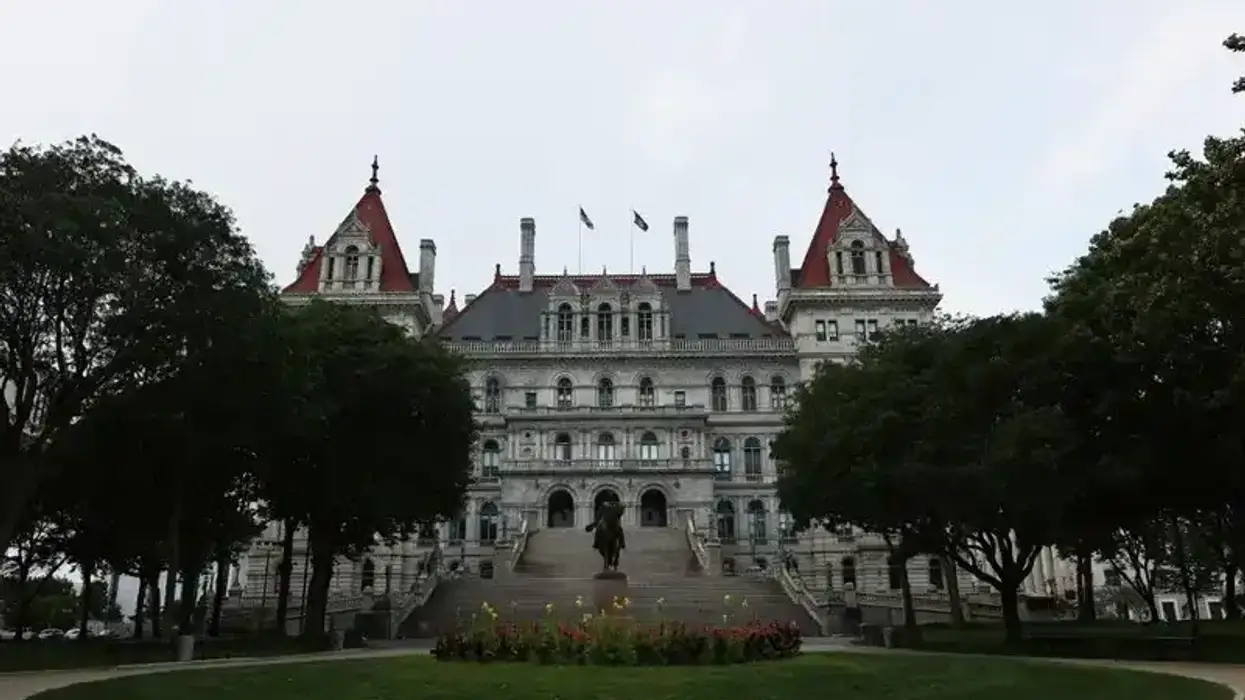 The New York State Capitol is seen in Albany, New York.
