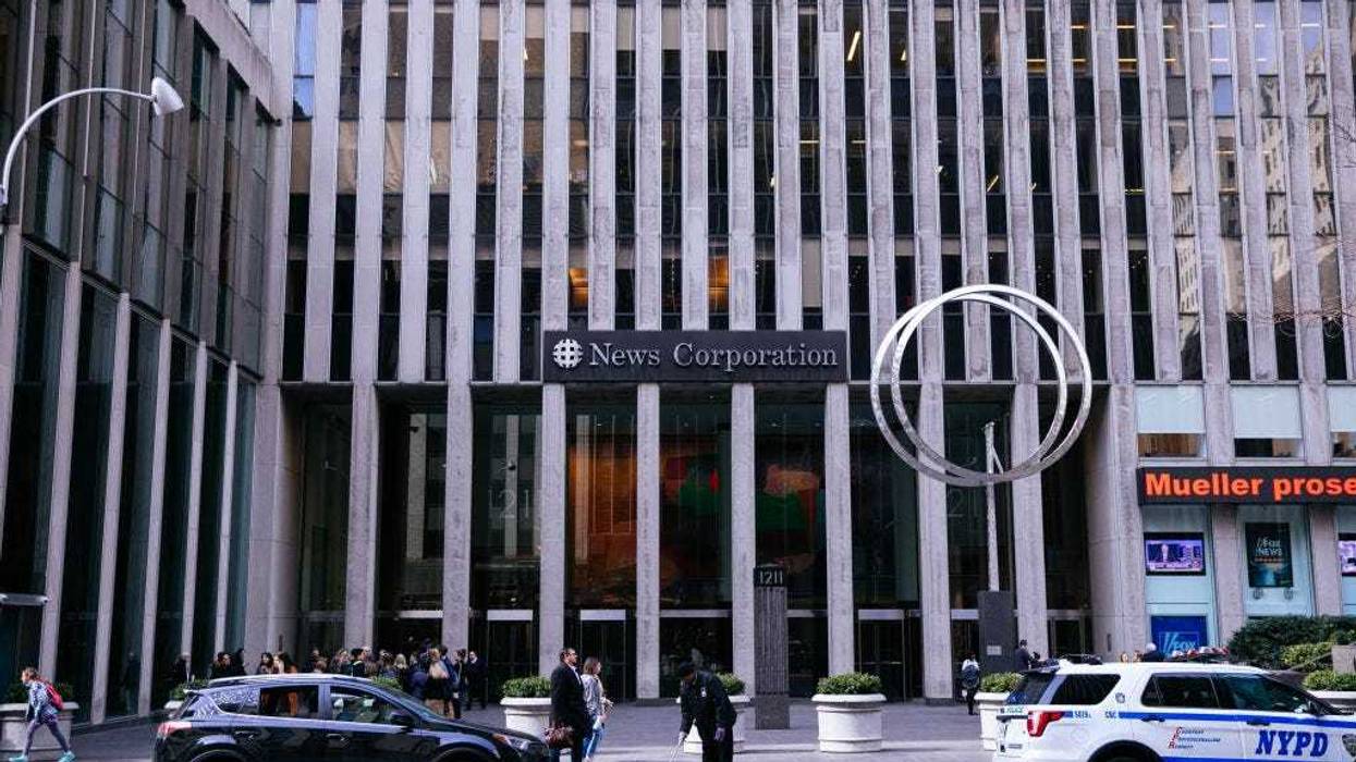 The News Corp. building on 6th Avenue, home to Fox News, the New York Post and the Wall Street Journal, on March 20, 2019 in New York City, New York.