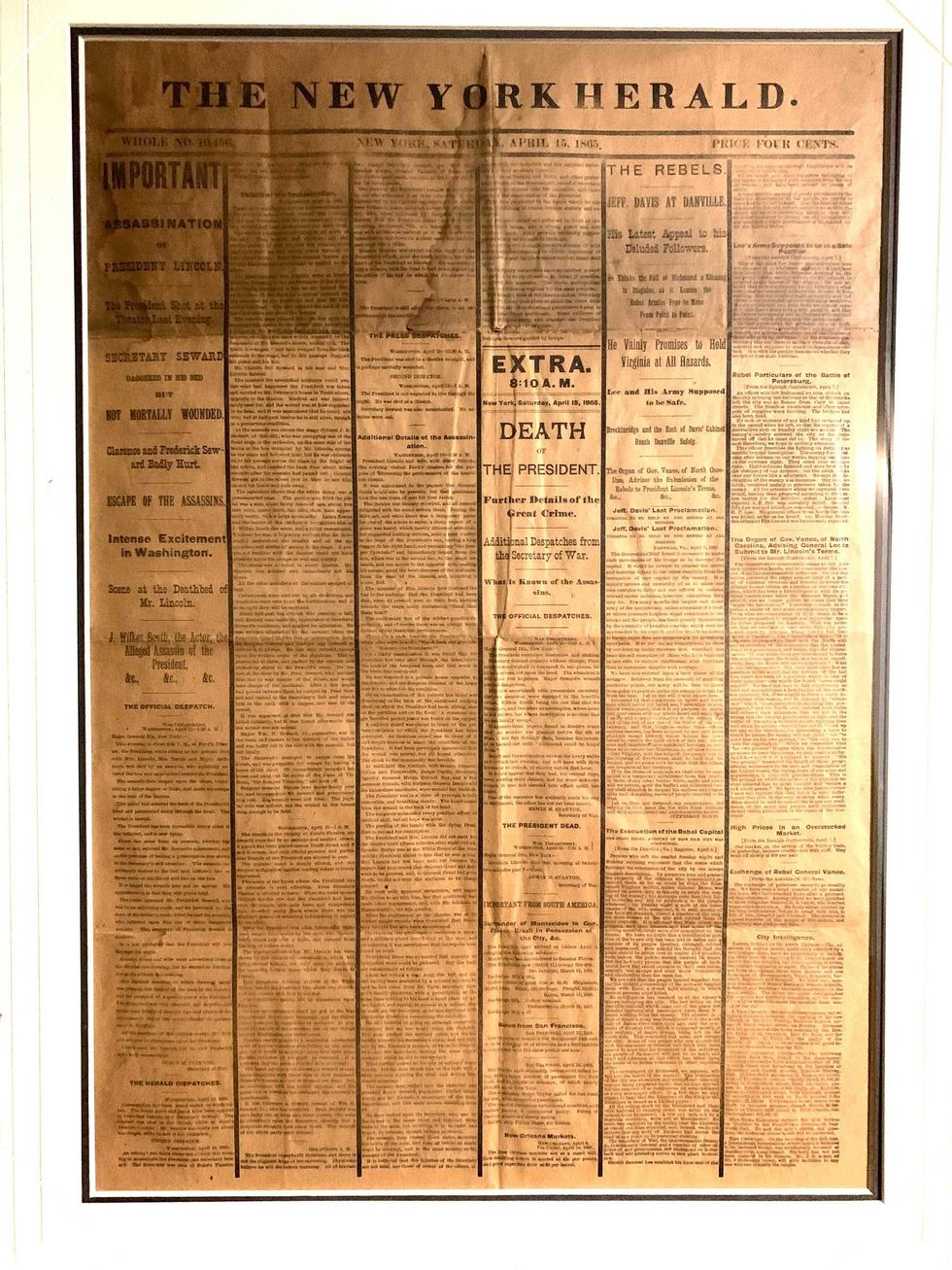 The newspaper that Michael Stanley referenced in his letter