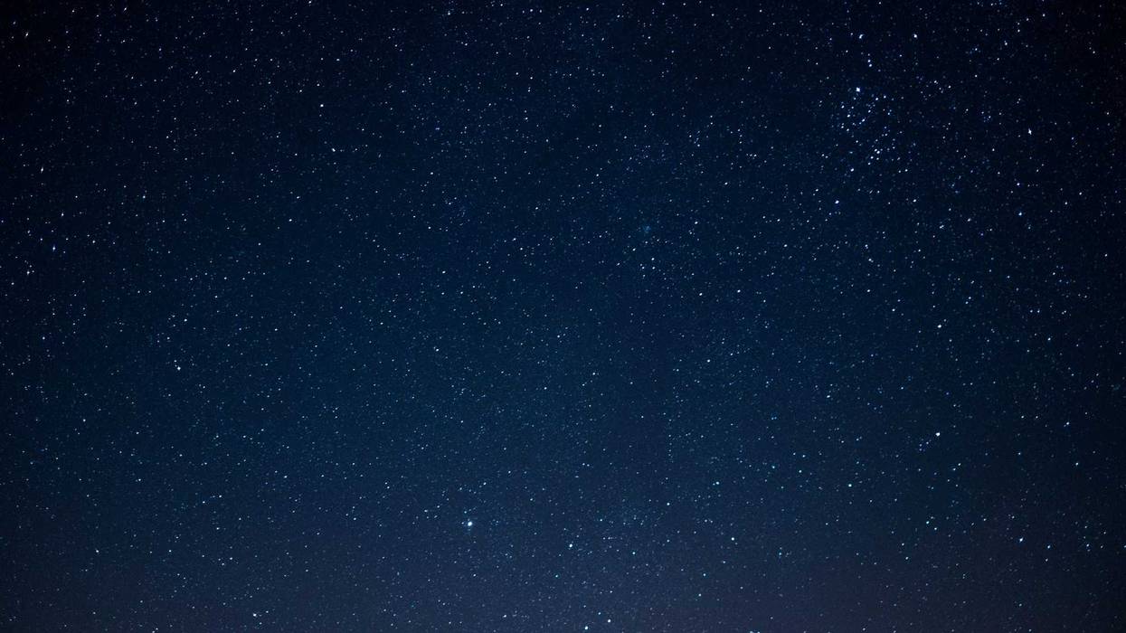 The night sky.