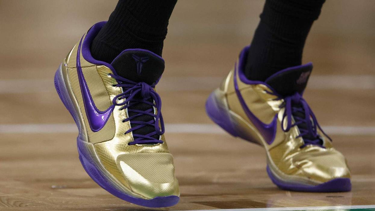 ; The Nike shoes of Boston Celtics guard Jaylen Brown (7) are seen during the second quarter against the Washington Wizards
