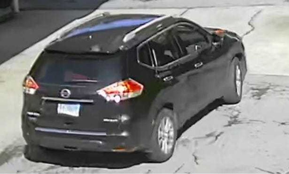 The Nissan Rogue was last seen headed westbound on East 135th Street, police said