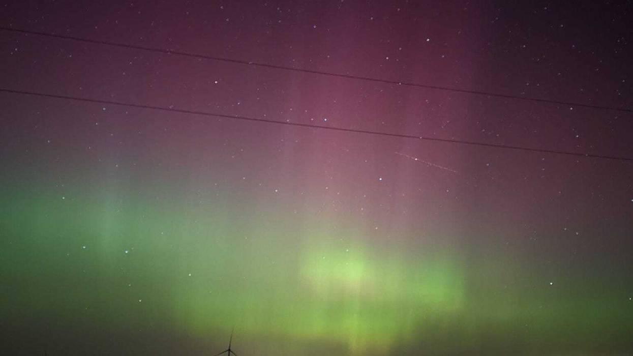 The Northern Lights, visible from North of Macomb, IL.