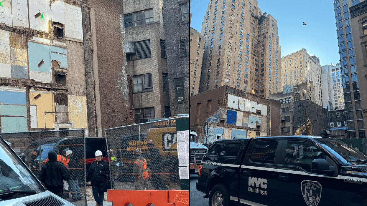 The NYPD is investigating after a worker died in a construction related accident in Midtown on Friday morning, authorities said.