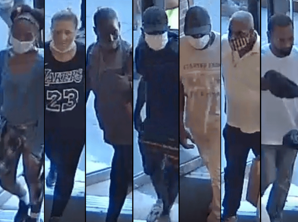 The NYPD is looking to question seven people in the brazen, midday theft in the Meatpacking District