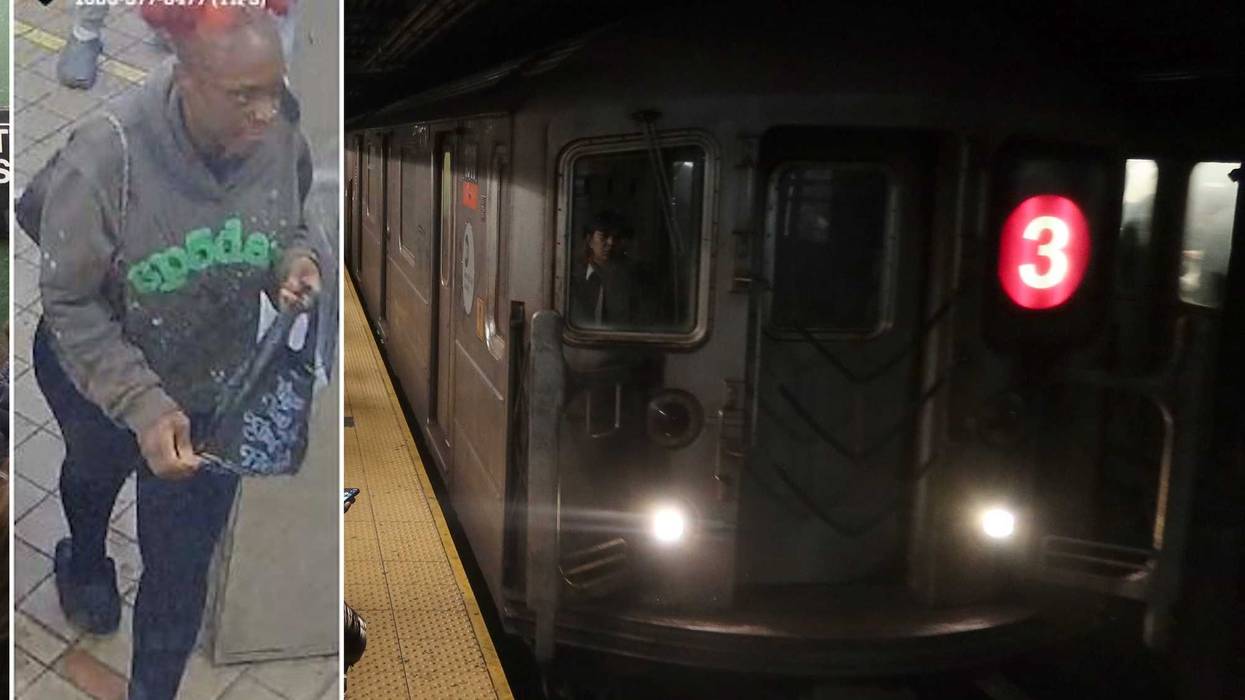 The NYPD is searching for a woman who bashed a 71-year-old man over the head at a Brooklyn Heights subway station