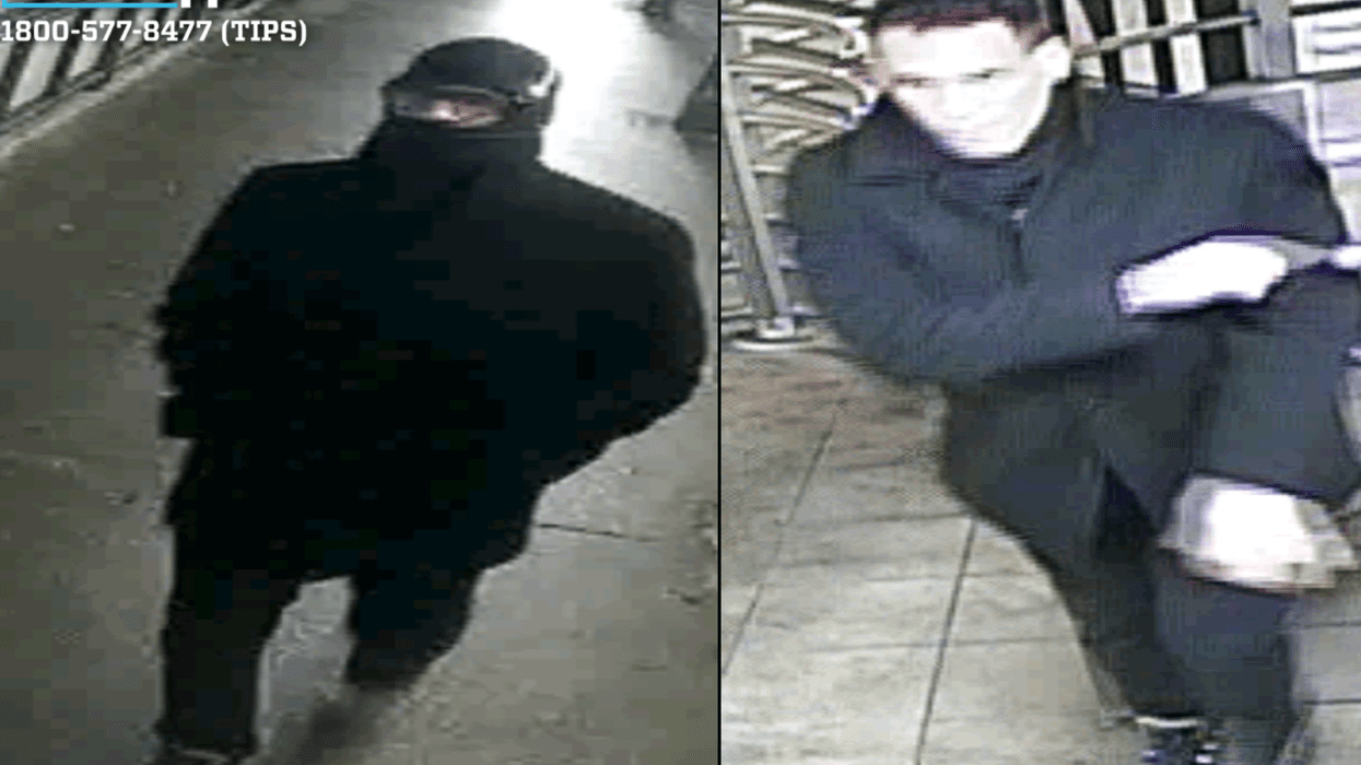 The NYPD released images Tuesday of a suspect wanted for punching an MTA worker in Jackson Heights on Sunday