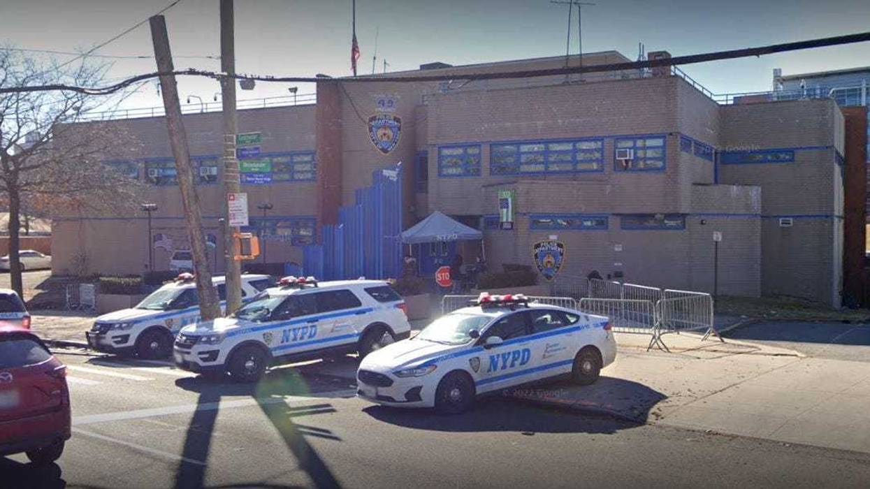 The NYPD's 49th Precinct in the Bronx, from which officers arrested an off-duty NYPD officer in a domestic incident with his wife.