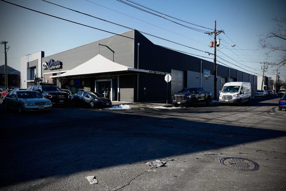 The Ocean Seafood Depot where several workers were arrested on January 23, 2025, by Immigration and Customs Enforcement (ICE) officers, in Newark New Jersey, on Jan. 23, 2025.